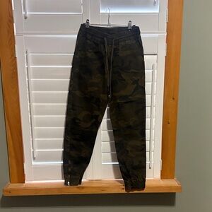 RD Style Olive Green Camo Jogger Pants